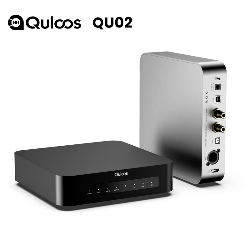 

Quloos QU02 USB Bridge USB Digital Audio Interface to SPDIF AES/EBU I2S Support DSD512