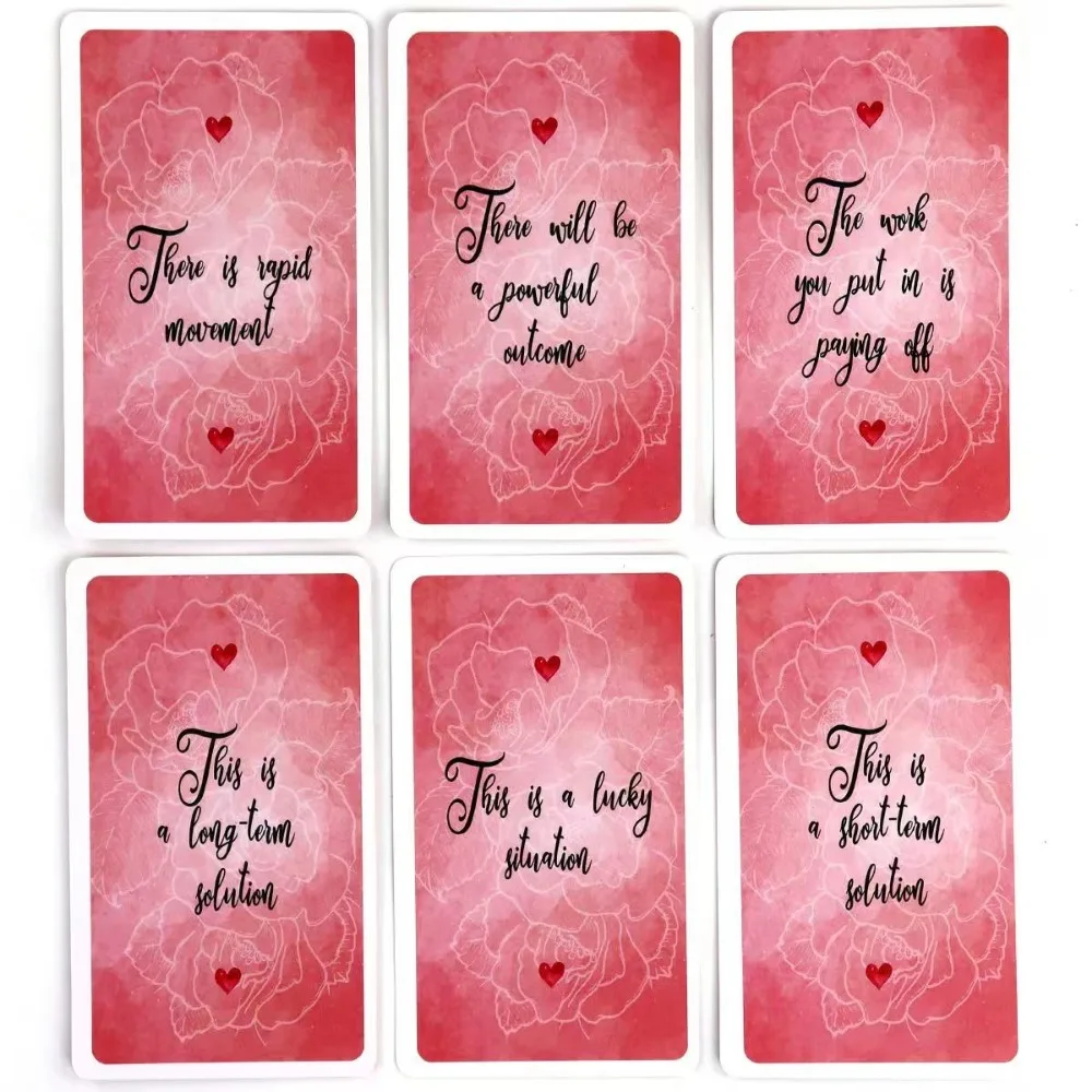 10.3*6cm Spirit Secret Messages 68 Pcs Cards with Meanings on Cards TWIN FLAME LOVE ORACLE - TAROT 3