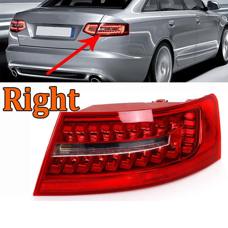 

1 PCS Left Outer LED Tail Light Parts Accessories For A6 C6 Sedan 2009 2010-2011 Rear Brake Stop Lamp 4FD945095B