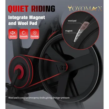 Exercise Bike, Stationary Bicycle, Indoor Cycling Bike/Magnetic Stationary Bike - Fitness Stationary Bicycle Machine with Comfo 3