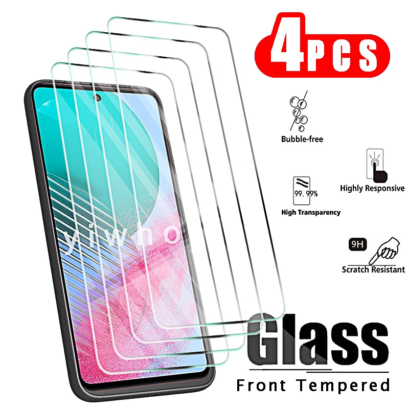 4-Pack Tempered Glass Screen Protectors - Durable Protective Film
