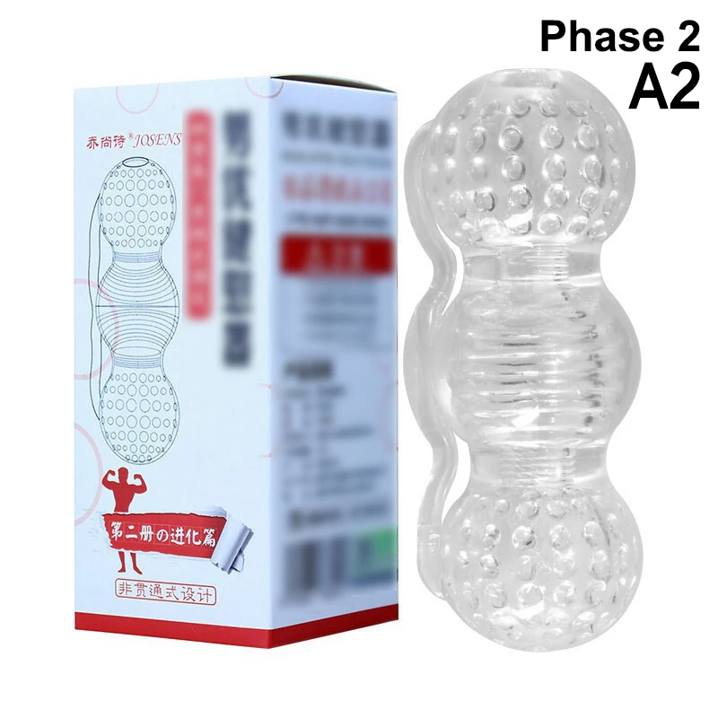 1Pc Silicone Transparent Penis Trainer for Men Vagina Masturbation Endurance Exercise Stretcher Adult Sex Toy for Male