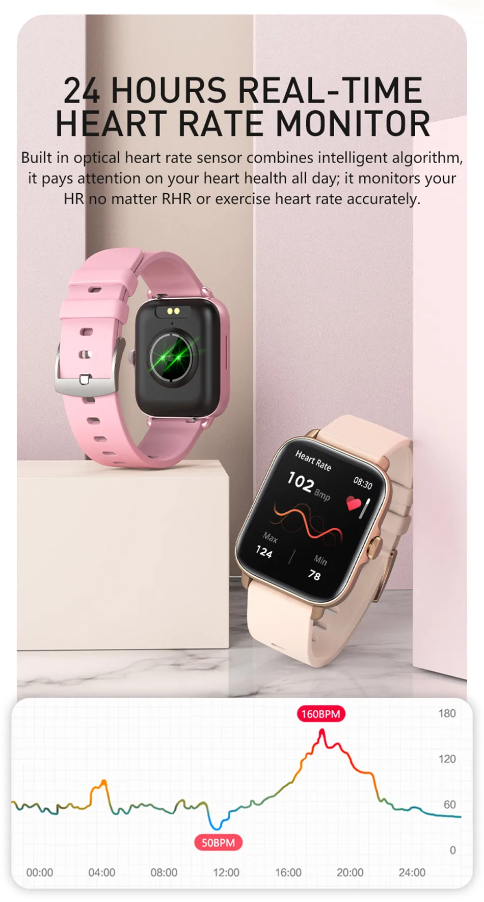 2022 New Smart Watch Women Men For Xiaomi smart Bracelet Exercise Activity Tracker IP68 Waterproof Sport Ladies Call Smart Watch