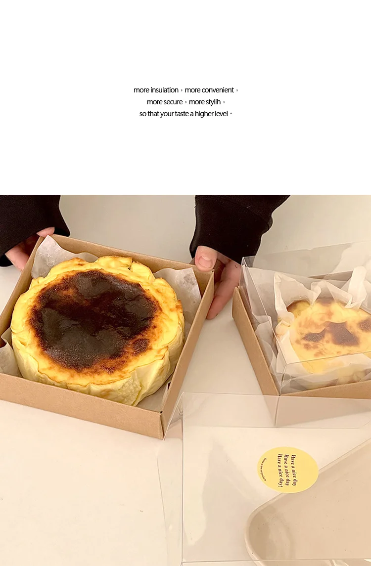 Transparent Cake Packaging Box 🎂 – 4 & 6 Inch Sturdy, Lightweight, Korean Style DIY... - SKU TCPB1905 - UGI Packa...