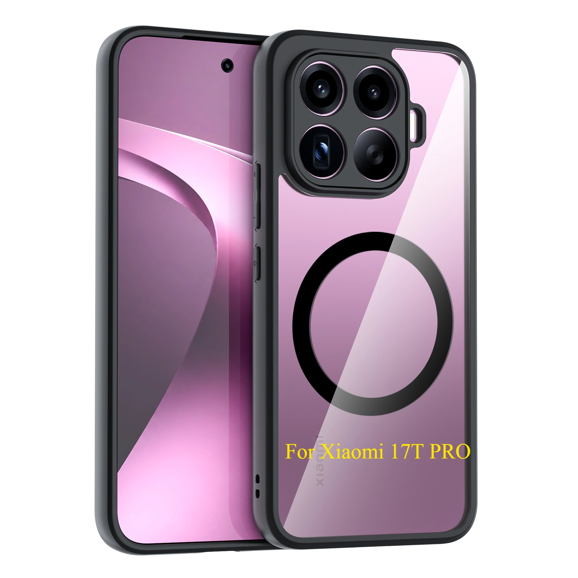 Minimalist Transparent Magnetic Acrylic Drop-Resistant Phone Case