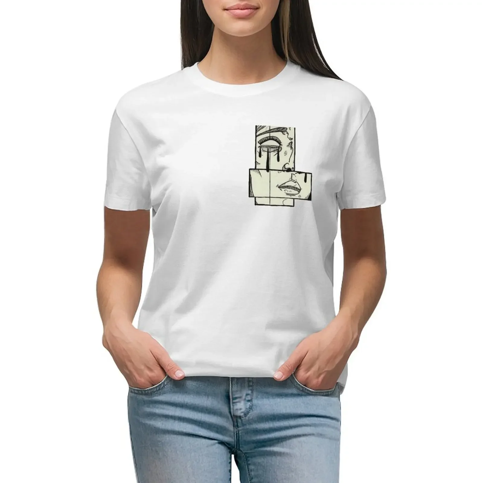 

Sadness. T-shirt plus size tops graphics funny t shirts for Women