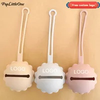Poplittleone Personalized Name Customized Logo Baby Silicone Nipple Holder Portable Pacifier Storage Box Soother Teat Attachment 1