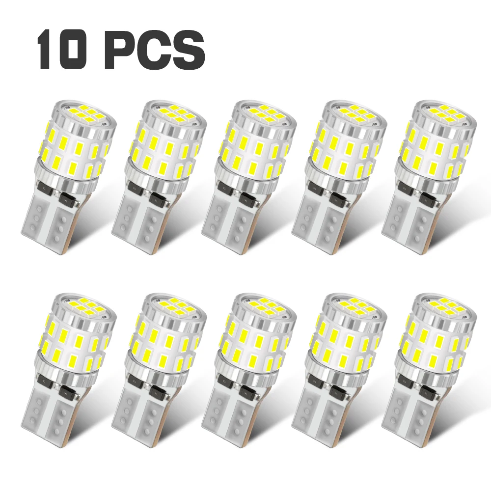 NOVSIGHT  Ʈ 3014 LED ڵ ׸   Ʈ Ŀ , 30LED , 6500K 300LM, ǰ T10 W5W, 10 