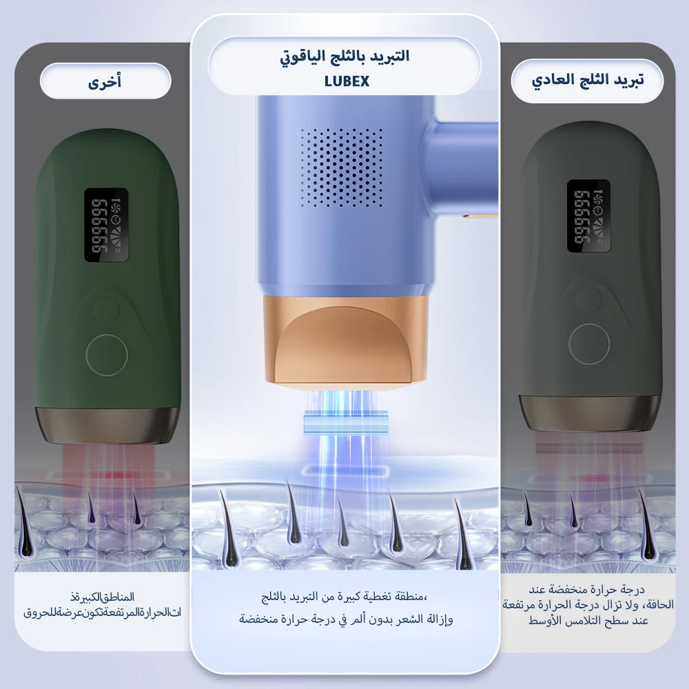 LUBEX FZ-608 جهاز إزالة الشعر IPL الياقوت تبريد ال...