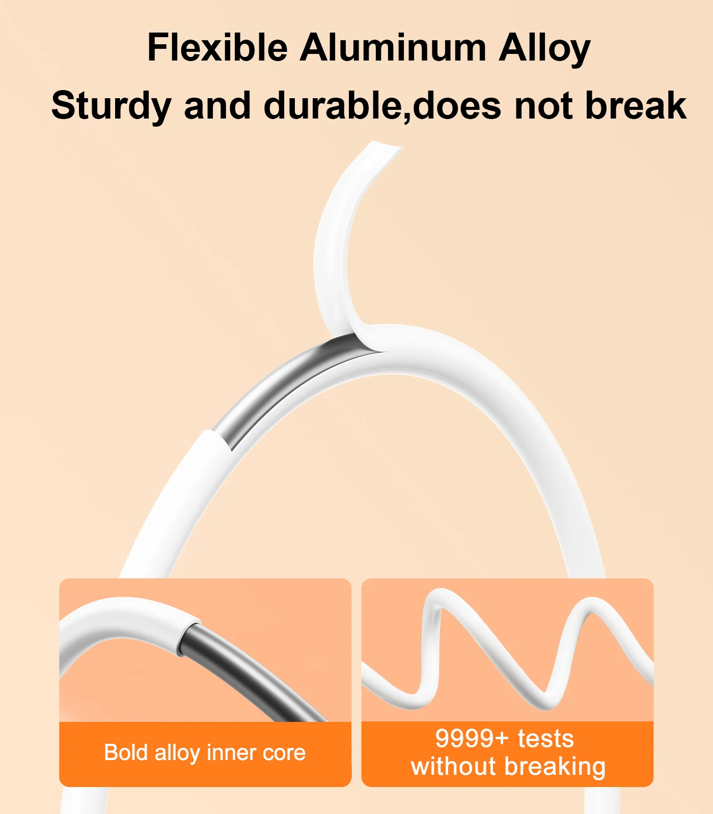 Eary Gooseneck Phone Holder for Bed Cell Phone Mount Clamp Clip Flexible Long Arm Overhead Mount Desk Bedside for 4.7-12.9"Inch