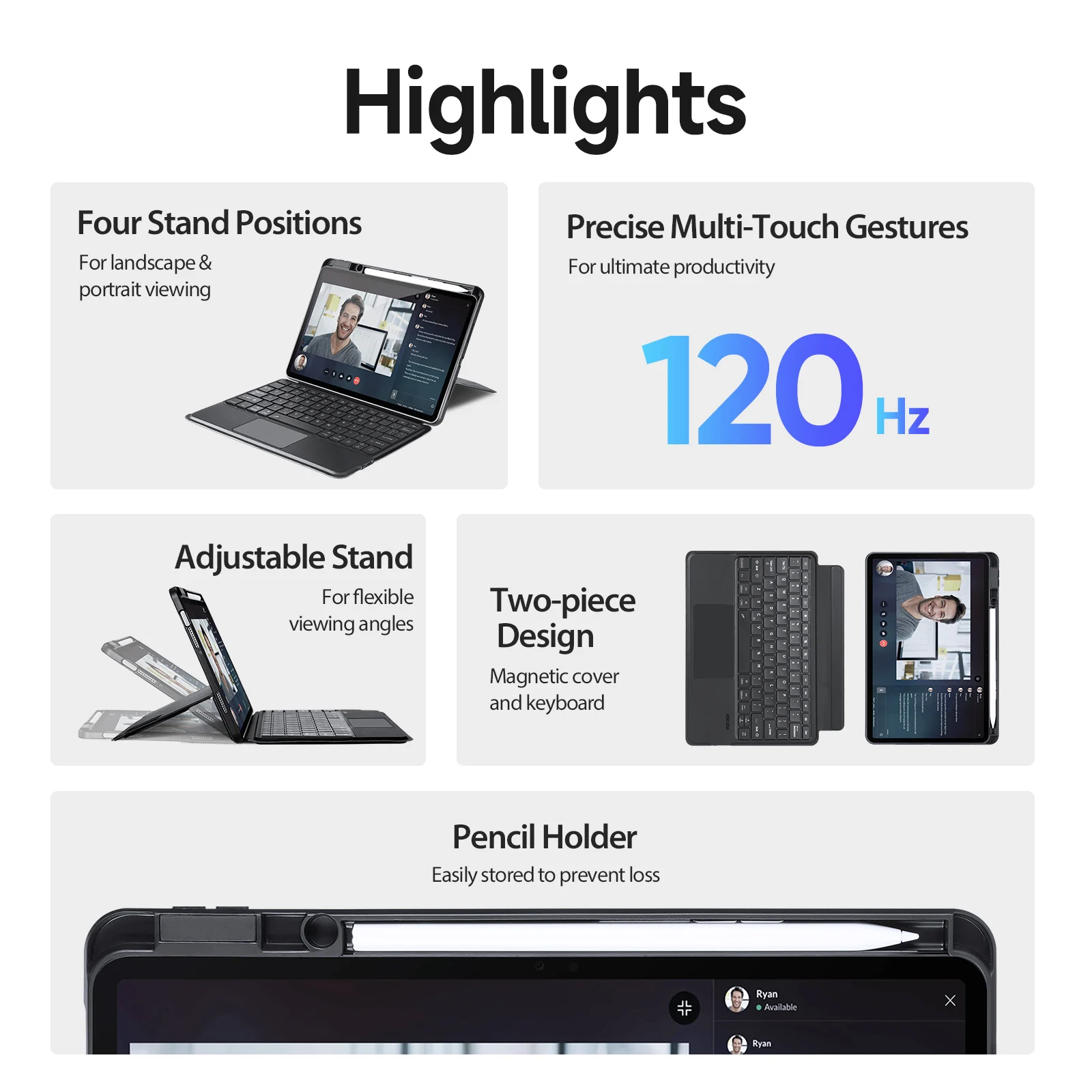 DUX DUCIS for Xiaomi Pad 7 7 Pro touch keyboard protective cover XM Pad 6 Wireless keyboard Pad5 5Pro case