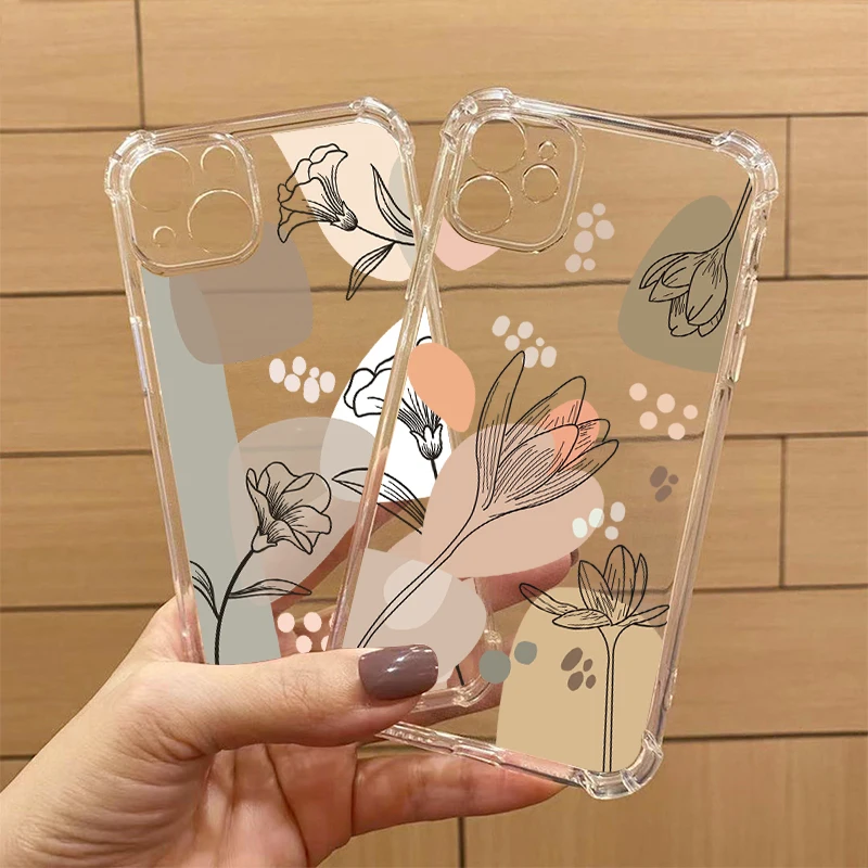 Floral Transparent Phone Case