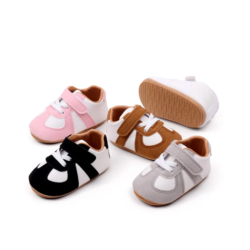 Baby Spring and Autumn Shoes High Quality PU and TPR Sole Anti-slip for 0-9-18 Months Toddler Boys and Girls Prewalking BXC4139 5