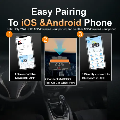 2025 New KONNWEI KW901 ELM327 V1.5 Bluetooth5.0 Car Auto OBD2 Scanner Android/IOS Car Diagnostic Tool Code Reader pk Vgate ICAR2 - Image 6