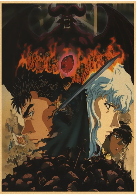 20 Berserk Original Official Poster B2 1997 Anime Promotional