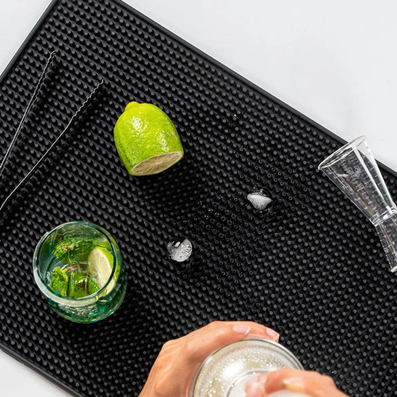 Bar Mat Coffee Bar Mats Draining Mat Anti-slip Cup Mat Waterproof Heat Resistant Mat For Bar Cafe Barista Cocktail Bartender