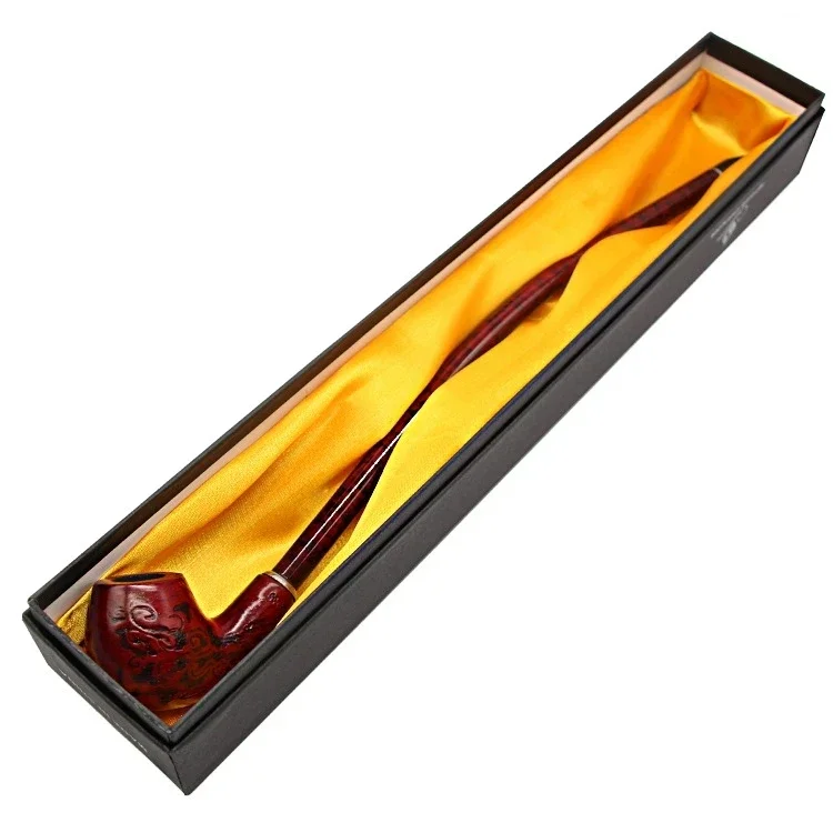 

41cm Snake Long Rod Solid Wood Tobacco Cigar Cigarette Smoking Pipe Classic Style Resin Tobacco Hand Pipes