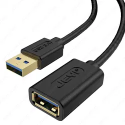 High-Speed USB 3.0 Extension Cable - Male to Female Cord - 0.5m (Black)