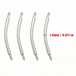 20PCS Curved Stainless Steel Spring Bars for Watch Strap Buckles, 1.8mm Diameter, 16mm - 26mm Width Range (Dia 1.8mm)