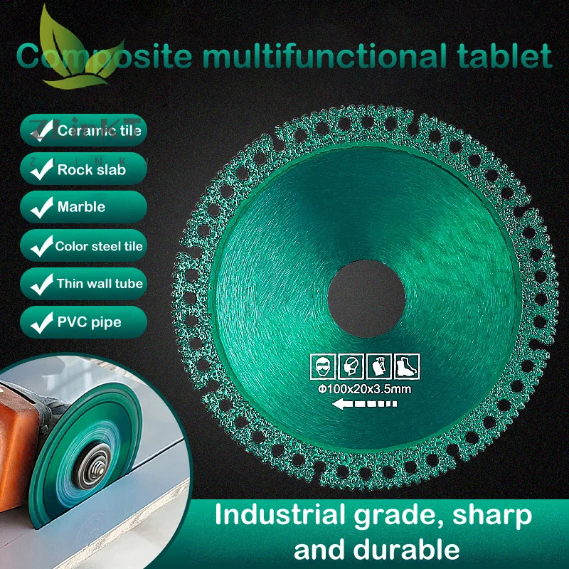 

100mm Ultra-thin Saw Blade Ceramic Tile Glass Cutting Disc For Angle Grinder Tools Composite Multifunctional Cutting Saw Blade
