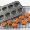 8 Cavity Toast Bread Pattern Carbon Steel Cake Mold Madeleine Muffin Cake Pan Jam Sandwich Dessert Kitchen Accessories Gadgets 2