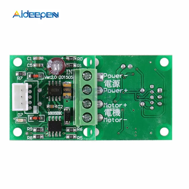 Regolatore Di Velocità PWM Per Motori DC - 1.8V-12V 2A 30W - Con Manopola Controllo E Fusibile Auto-Recupero - Foto 11