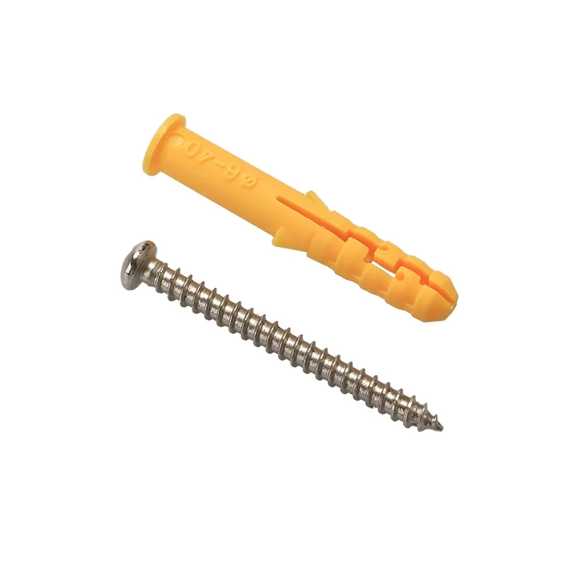 SCREWD 4mm x 25mm Screw & Wall Anchor Kit - 10 Tapping Screws & 10