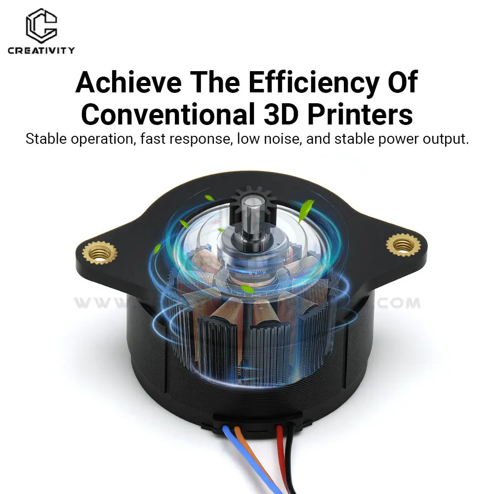 3D Printer K1/K1 Max Extrusion Extruder Motor 1.8 Degree Press 12 Tooth Gear Circular Stepper Motor for K1/ K1C/ Ender 3 V3 SE — view 5