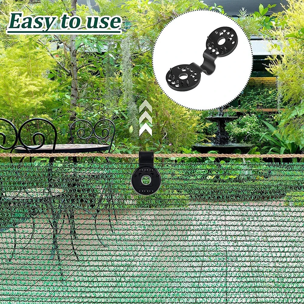 Description Picture 3 of item30-300pcs Shade Cloth Clip Shade Fabric Clamps Accessories Grommets Net Mesh Cover Sunblock Fabric In Garden Backyard Greenhouse