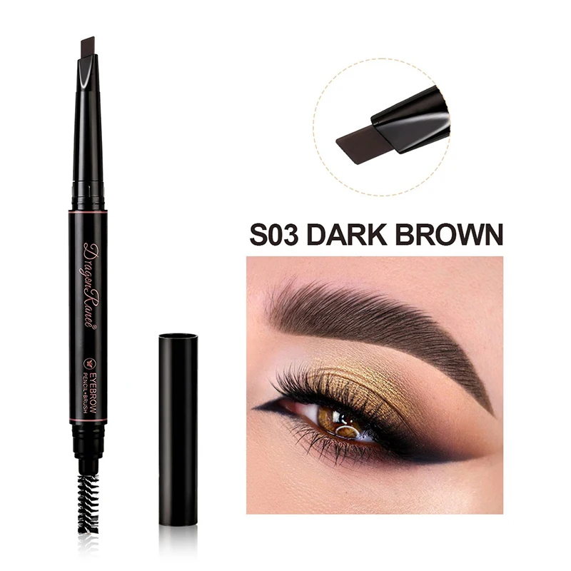 Dual-ended Waterproof Eyebrow Pencil With Triangular Fine Tip_voghion.com