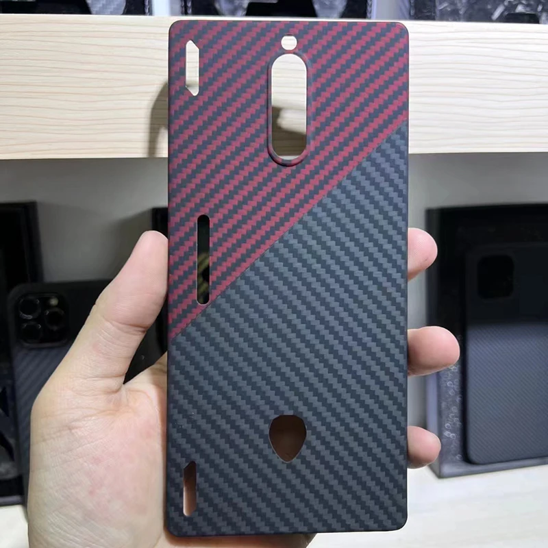 

ZXKE carbon fiber phone case for nubia red magic 8Pro thin and light attributes aramid fiber strong case