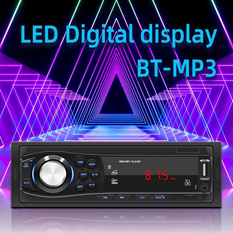 1 Din FM ڵ     2V 45W  г Ʈ USB  4.0 Mp3 ÷̾ RCA  TF ī U ũ AUX RCA
