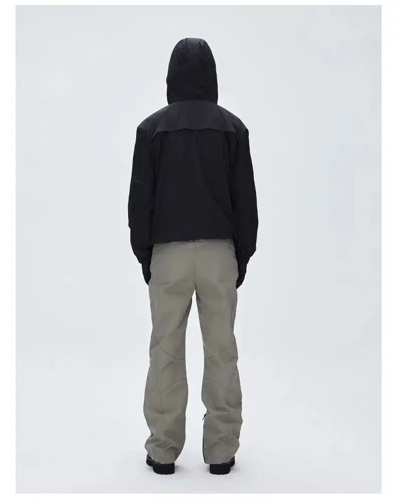 C  Outdoor sunscreen jacket lightweight nylon material back ventilation multipocket techwear aesthetic gorpcore