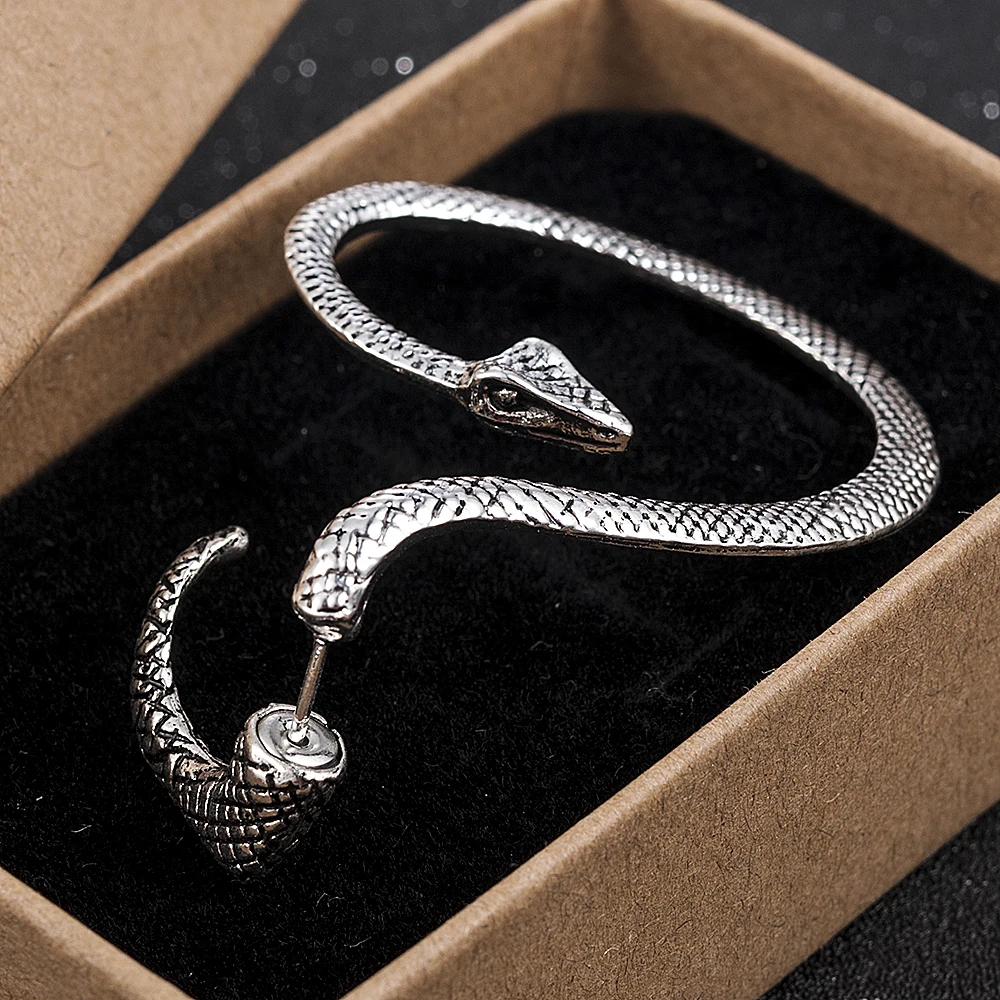 Punk Style Twining Snake Shape Stud Earrings For Women animal earrings stud earrings