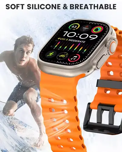 Ocean Strap For Apple Watch Band Ultra 3/2 49mm Series 11 10 46mm Sports Bracelet Wristband iWatch 9 8 7 6 5 SE 45mm 44mm Correa - Image 3