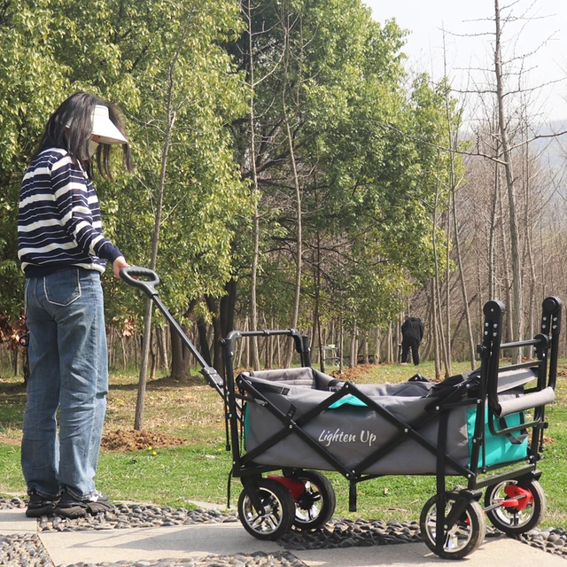 Carrito plegable para acampar, carrito de gran capacidad, carrito de Picnic  para fiesta al aire libre, carrito de jardín - AliExpress