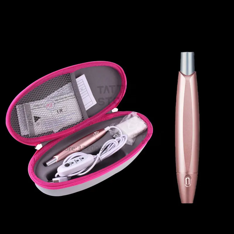 

Charmant Tattoo Machine Kit for Permanent Makeup Eyebrow Lip Tattoo Beauty Art Tattoo Gun Pen with 8mm Cartridge Needles