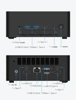 SZBOX Mini PC Gaming Computer Core i5 13500H Processor Windows 11 Pro DDR5 NVME SSD WIFI 6 BT 5.2 Type-C 2
