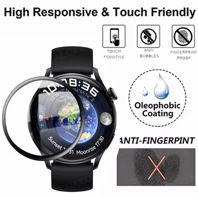 Premium 3D Curved Edge Protective Film - HD Clear Screen Protector for Smartwatch Accessories