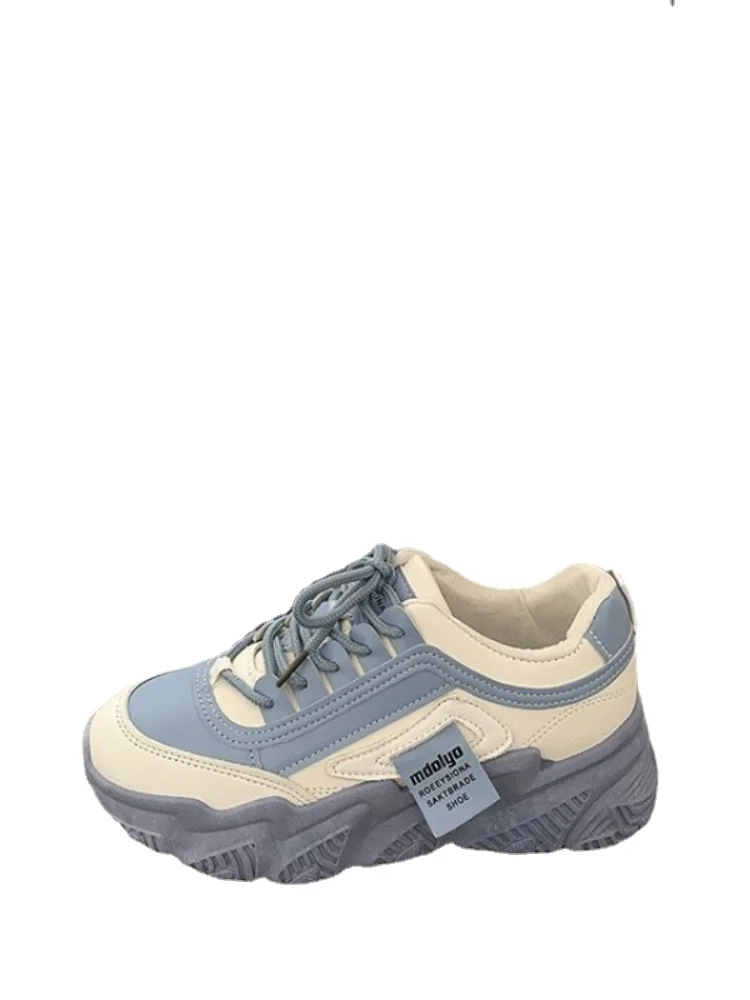 Shoes Female 2023 Spring New Running Shoes Thick Sole Elevated Casual Sports Shoes Female Designer Shoes