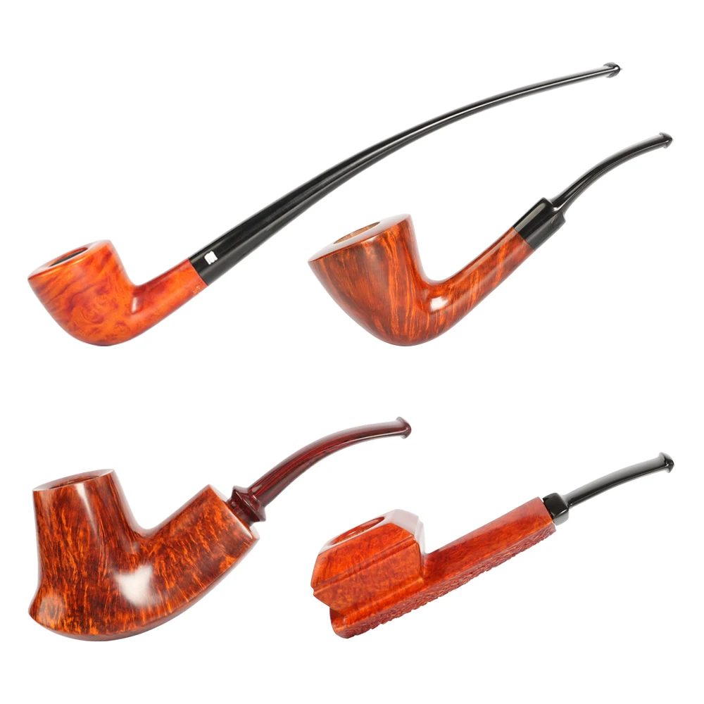 

MUXIANG classic handmade briar wood tobacco pipe smoking tobacco pipe for men Father's Day gift solid wood pipe Chinese design