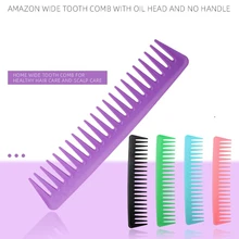 

Mix Color Plastic Wide Large Tooth Comb Anti-static Oil Head Styling Hairdressing Comb Multi-functional Massage Smooth Hair Comb