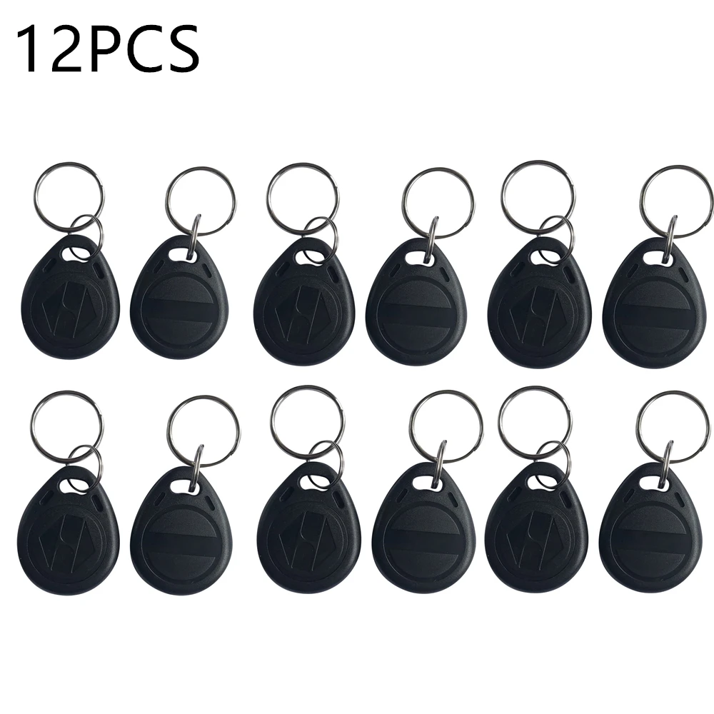 12-Piece Multi-Color RFID Keyfob Set with Rewritable Functionality