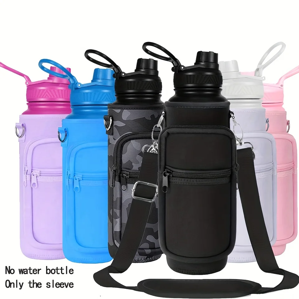 Premium Neoprene Insulated Water Bottle Carrier Sleeve