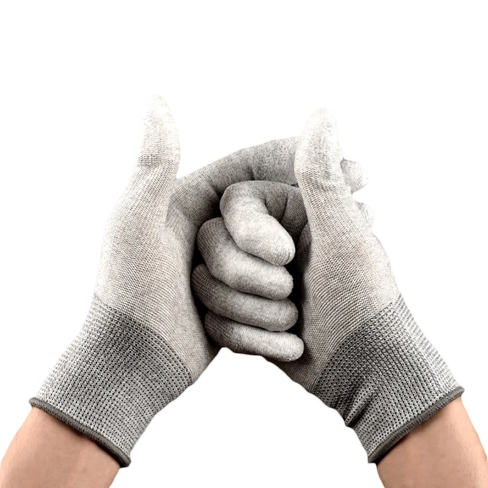 TOFAR 12 Pairs Wrap Handschuhe Fenster Tönung Film Vinyl Applikator Werkzeug Anti-Statische Auto Nylon Tönung Arbeit Handschuh PU beschichtung Schutz – Detail 1
