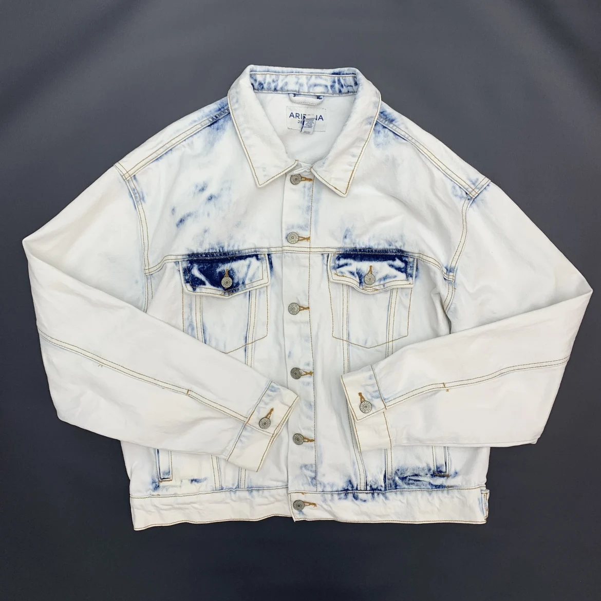 

Oversized Vintage Japan Streetwear Distressed White Denim Jackets for Men Hip Hop Motor Heavy Washed Youth Workwear Coats Jeans