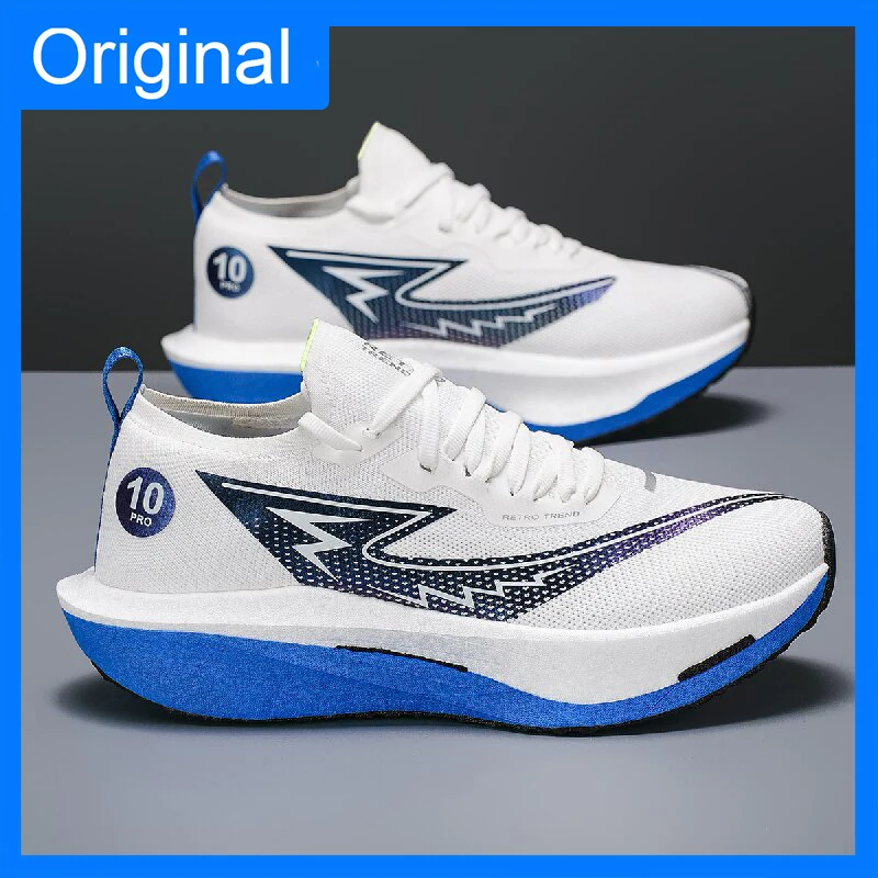 Men Sneakers Marathon Comfort Training Professional Running Shoes Anti Slip...