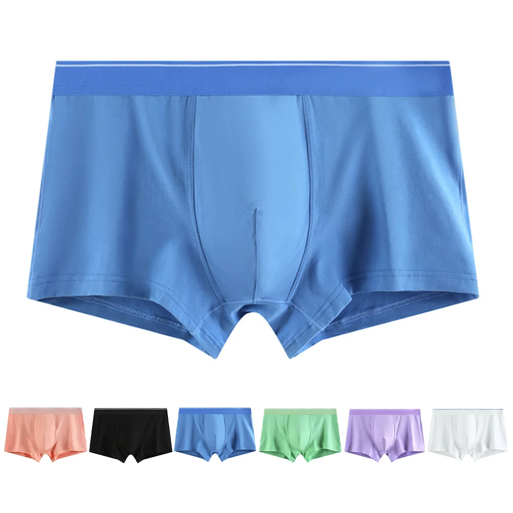 

Sexy Men Lingerie Boxer Briefs Cotton Shorts Trunks Swim Underwear Soft Comfort Breathable Panties Hombre U Convex Underpants