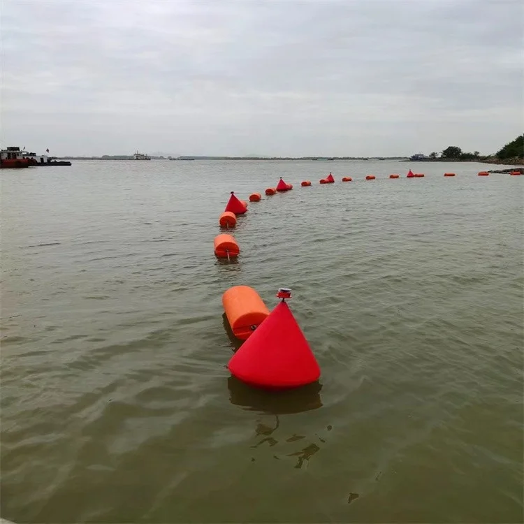 700*900mm White Yellow Surface Marker Buoy Aids to Navigation Marine Buoy Small Maritime Signaling Buoys Conical Float
