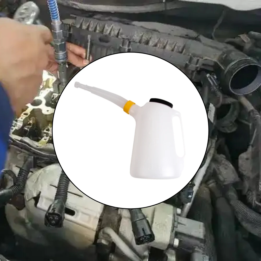 Oil Measuring Container Manual Automotive Oil Pitcher 5L Jug with Spout Car Motorcycle Boat Pot High Density Jug